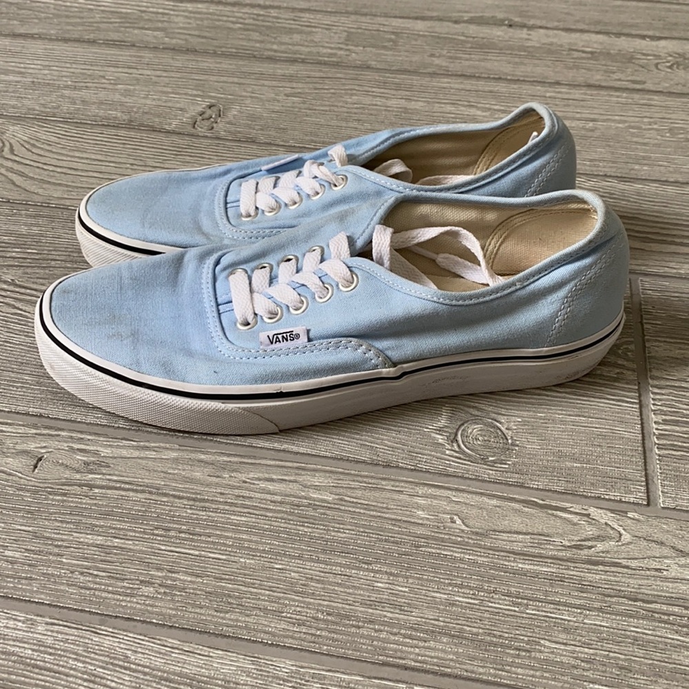 Vans Authentic Low Top Sneakers in Light Blue